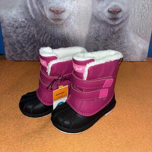 Toddler Girl's CAT & JACK Waterproof Insulated Winter Snow Boots Sz 8 NWT